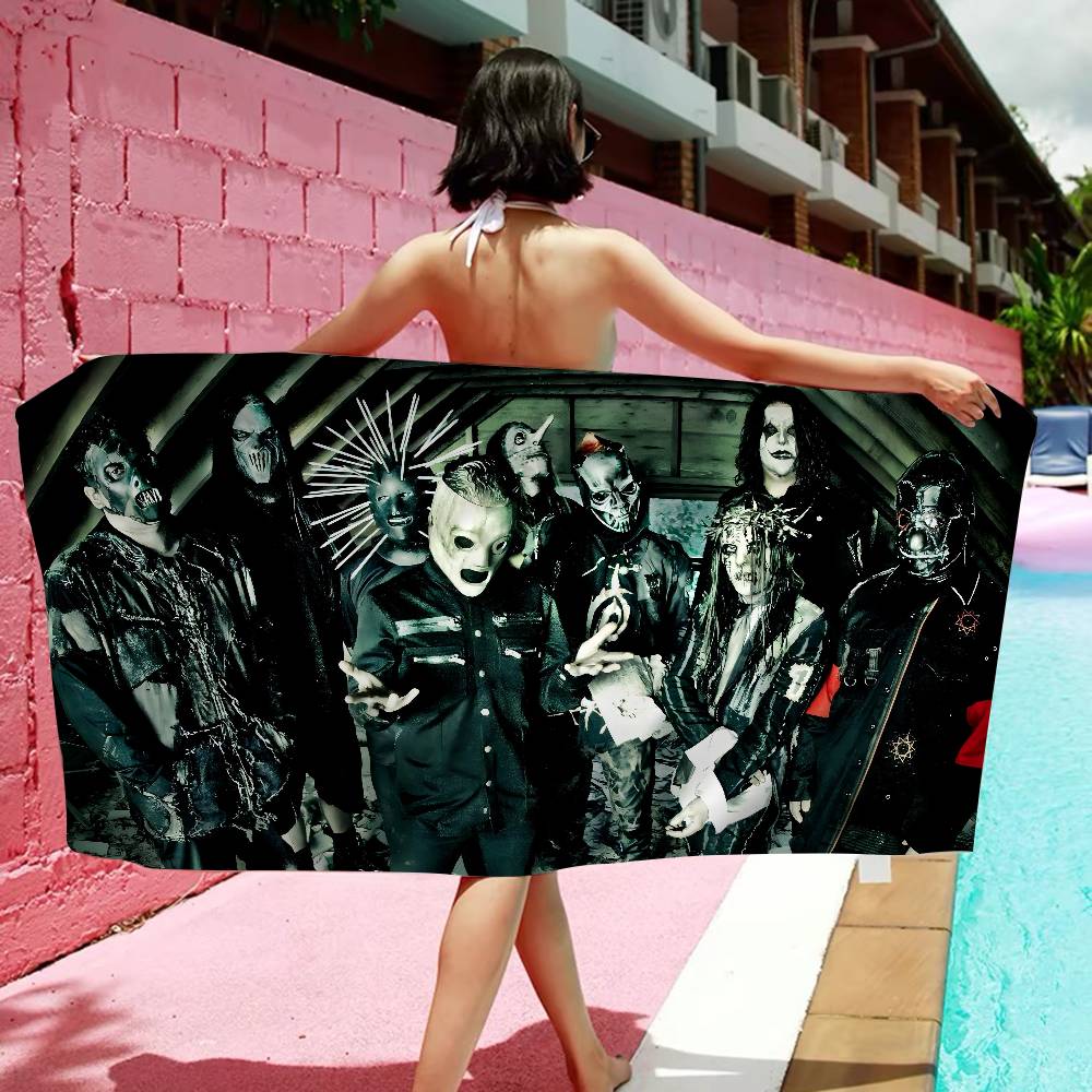 S-S-SlipknotEs Band Microfiber Printed Beach Towel Mountain Climbing Yoga Beach Swimming Running Absorbent Soft Towel