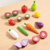 Children's Toys, Wooden Imitation, Vegetable and Fruit Cutting Set, Baby Kitchen, Educational Early Education, Pretend Play Toys