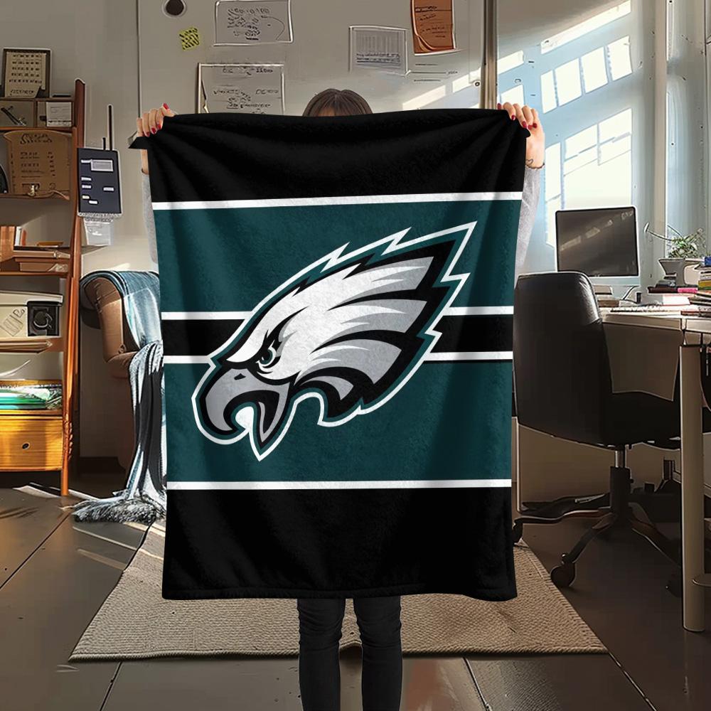 Philadelphia Eagles Flannel Blanket, High quality Comfortable for All Seasons, Home Decor, Warmth and Comfort