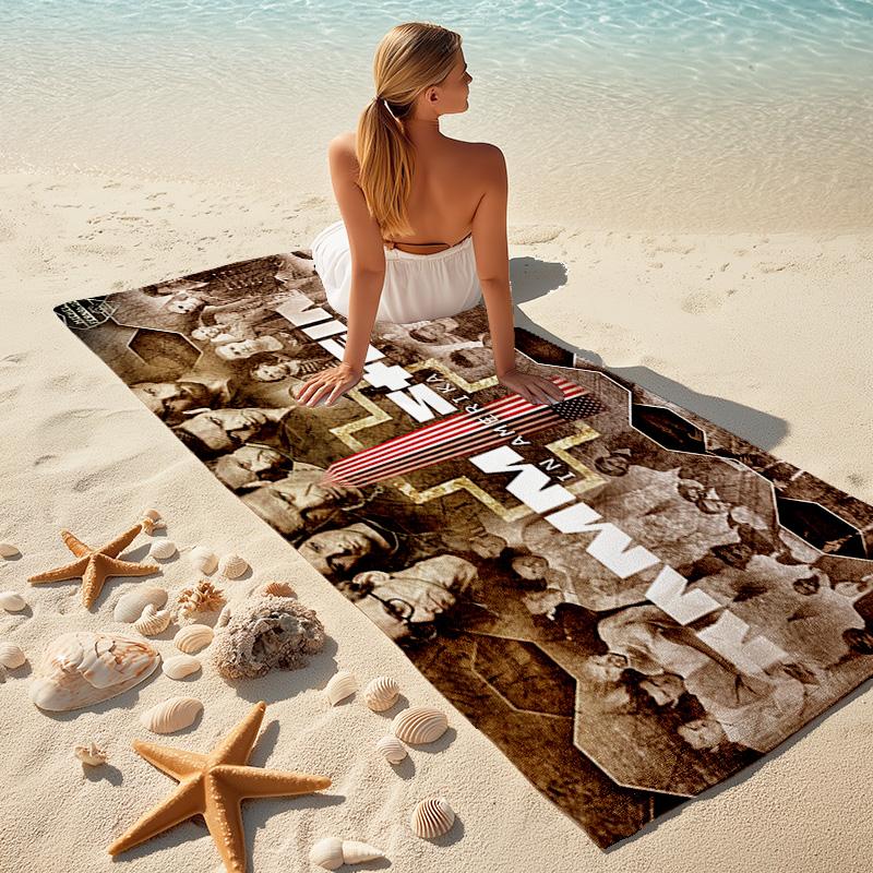 Till Lindemann, Lead Singer of the German Heavy Metal Rock Band Rammstein, Outdoor Camping Vacation Swimming Beach Scarf Decorative Blanket F26