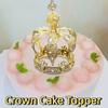 1/2Pcs Baroque Crown Cake Topper Elegant Wedding Tiara Rhinestone Crown  Royal Celebration