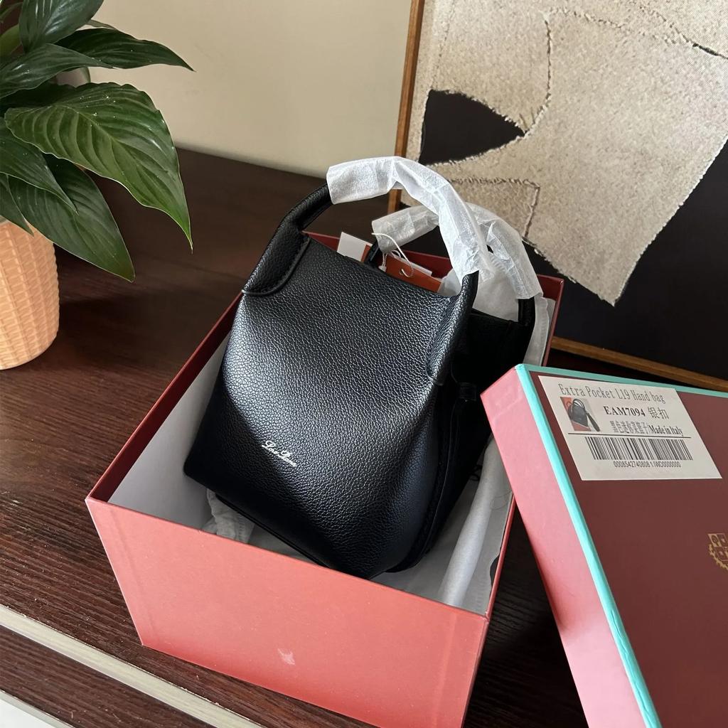 Hochwertige Damen-Beuteltasche aus Rindsleder, Markendesigner, Lychee-Leder, große Kapazität, Trend, All-Match-Damenhandtasche