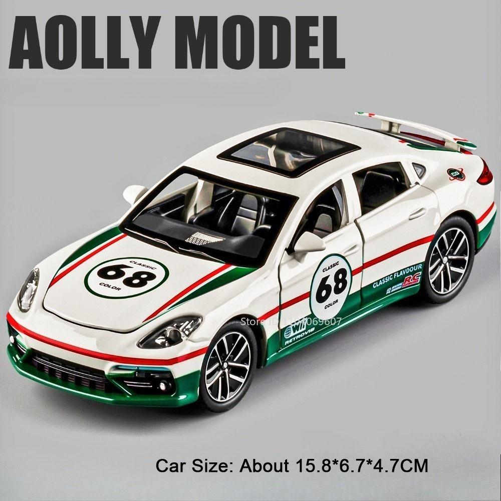 1:32 911 Targa Panamera Model Sports Car Toys Alloy Diecast Doors Opened Simulation Interior Rubber Tires Exquisite Supercar Toy