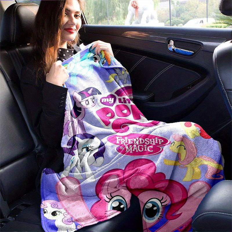 1pc, "My Little Pony Friendship is Magic Blanket, Throw Blanket for Home Decor, Couch Cover, Outdoor Use, Travel, Camping, Car, Beach, Office Nap, Gif