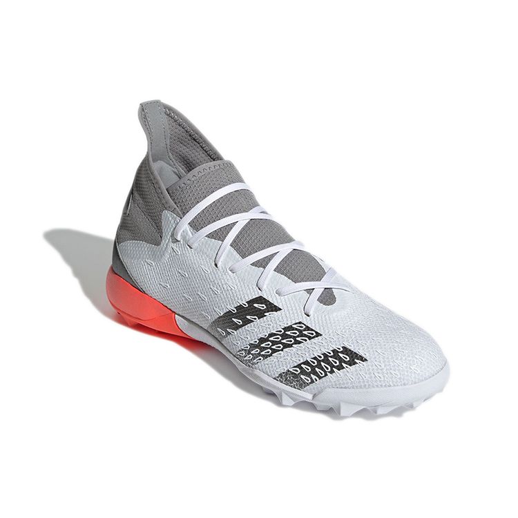Adidas Predator Freak.3 TF White Solar Red Men Sneakers Cloud-White Iron-Metallic FY6309