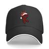 Christmas Alphabet Letter R Buffalo Plaid Santa Reindeer Sandwich Baseball Cap Sun Cap Outdoor Workouts Hat