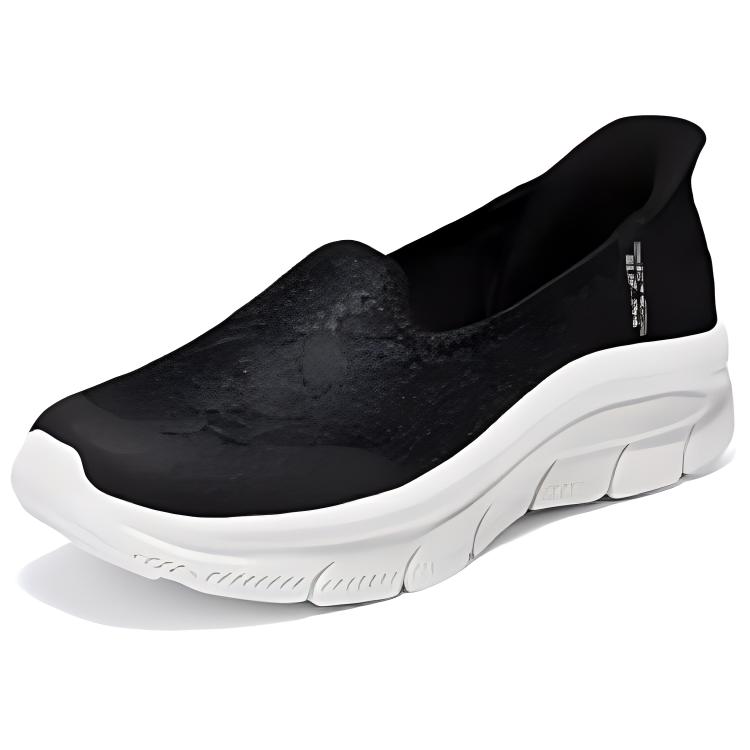 Skechers Modern Comfort Slip-On Soft Sole Casual Shoes Women Casual Shoes Black 158858-BLK