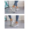 New Women's Sportswear Shoes Platform Wedge Heel Large Size Lace-Up Breathable Women's Sneakers