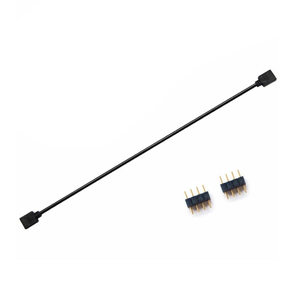 

1 To 1 AURA RGB Extension Adapter Cable Computer Accessories 5V 3Pin/12V 4Pin Extension Adapter Cable 30cm Adapter Cable for MSI