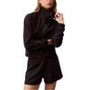 Casual Loose Comfortable Simple Stand Collar Long Sleeve Jacket Women Jackets 402F407-BAE