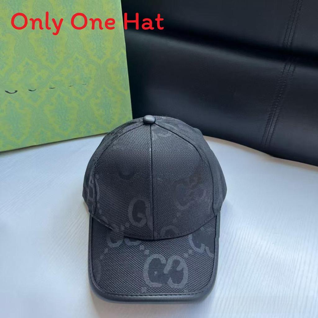 FernGlade Katoenen Baseballpet Met Groot G-logo Voor Modieuze Streetwear Lente zwart