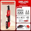 Delixi Electric 90° Right Angle Ratchet Wrench, High Torque Lithium Battery Tool, Professional Grade