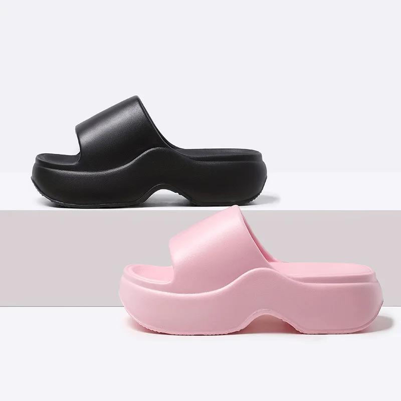 Thick Sole Women's Slippers Beach Outdoor  Ladies Sandals  Anti-slip Summer Fashion Slippers Comfortable Lightweight Flip Flops