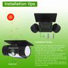 30 LED Solar Light Waterproof PIR Motion Sensor Wall Lamp Solar Powered Adjustable Angle Dual Head Garden Spotlight