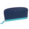 Koto Inden Cat's Round Zipper Long Wallet (Navy) 20.0cm X 10.5cm X 2.0cm