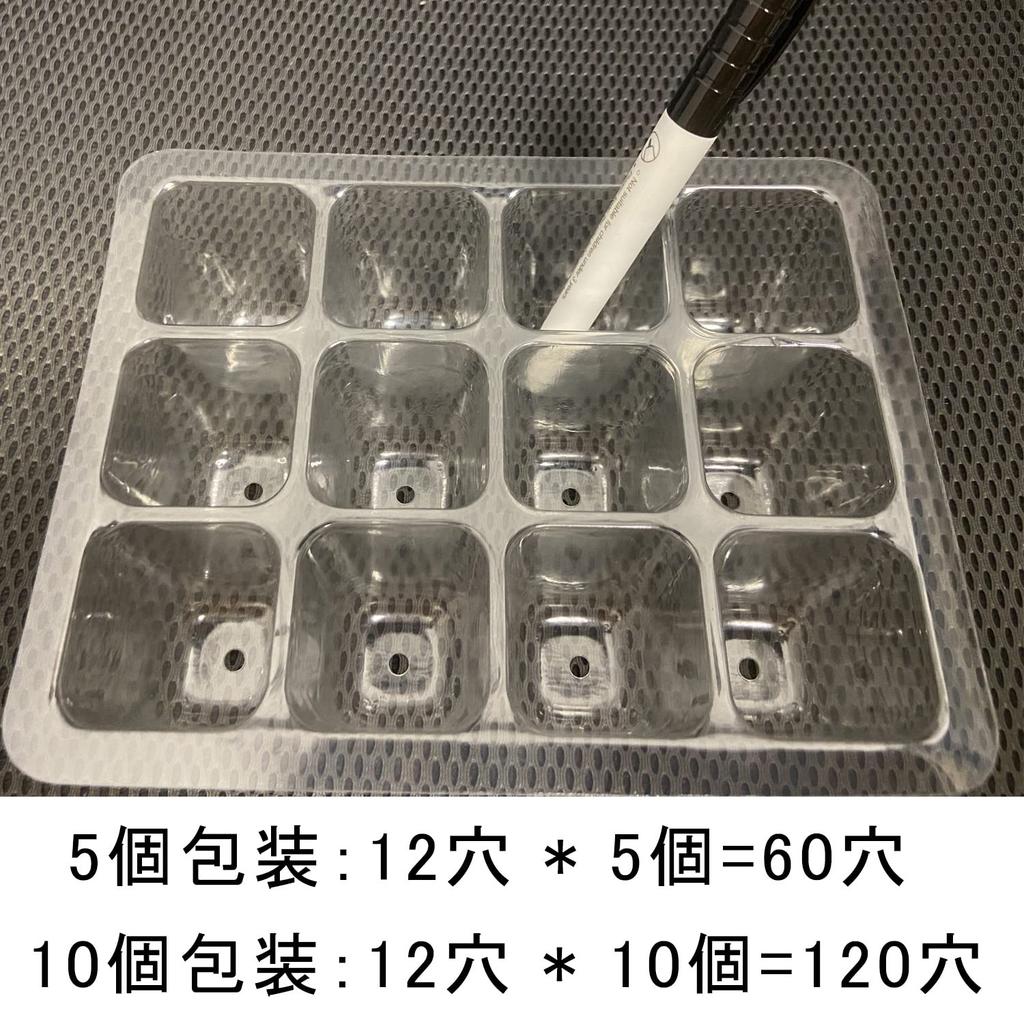 Seedling Pots (Set of 10), Seedling Trays, Seedling Boxes, 12-Hole Seedling Trays, Seed Germination and Seedling Cultivation Set, Seed Sowing House, S