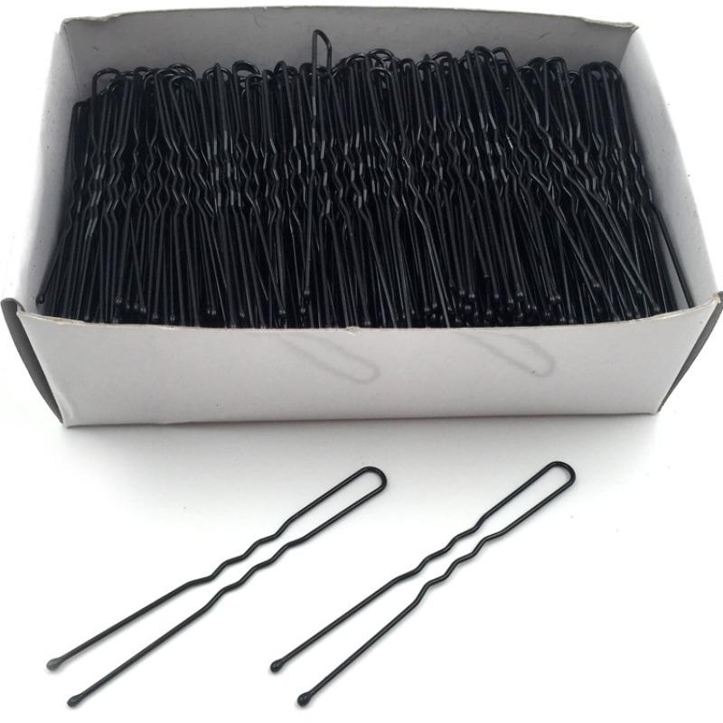 100pcs Curly Wavy Grips Women Bobby Pins Styling Hair Accessories New Straight Line Hair Clip U Shaped Needle Lady Hairpins
