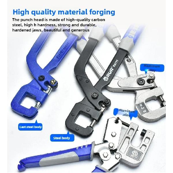 12inch Metal Stud Crimper Aluminum Alloy Punching Pliers Plaster Drywall Tools For Fastening Metal Double Handed Keel Pliers