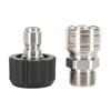 Pressure Washer Connector Quick Coupling for Water Hoses Quick Adapter Set for Pressure Washer M22 3/8inch Quick Connect