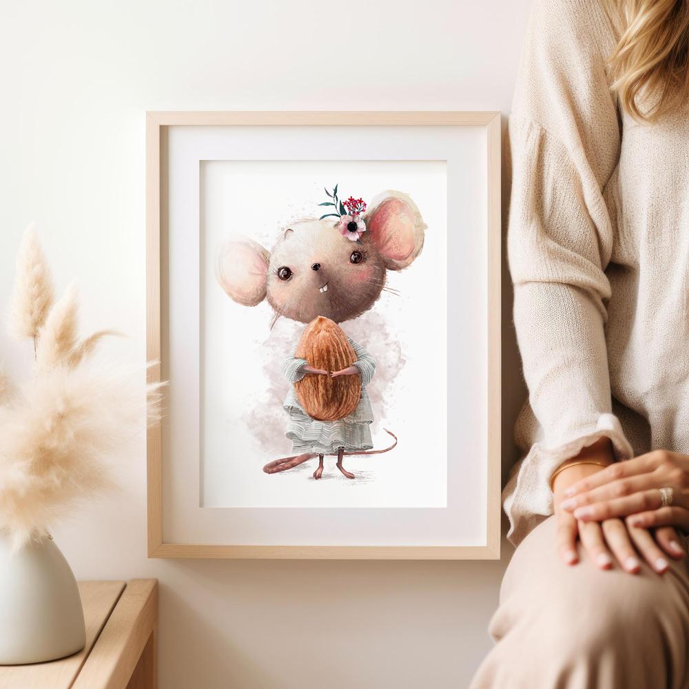 Poster für Kinder Maus Maus