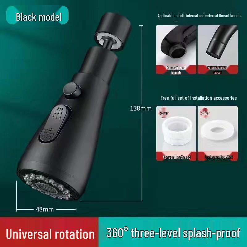 Universal Vegetable Washing and Splash Guard Faucet Extender