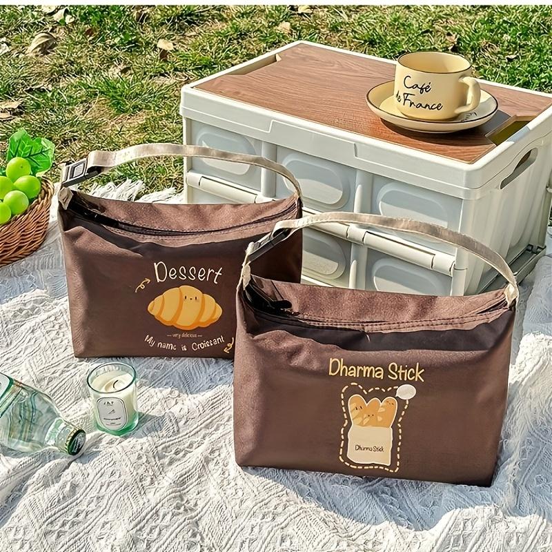 Insulated Lunch Bag for Adults Leak Proof Tote with Handheld Strap,Durable Polyester,Perfect for Office, School,  Outdoor Dining,Non Food Contact