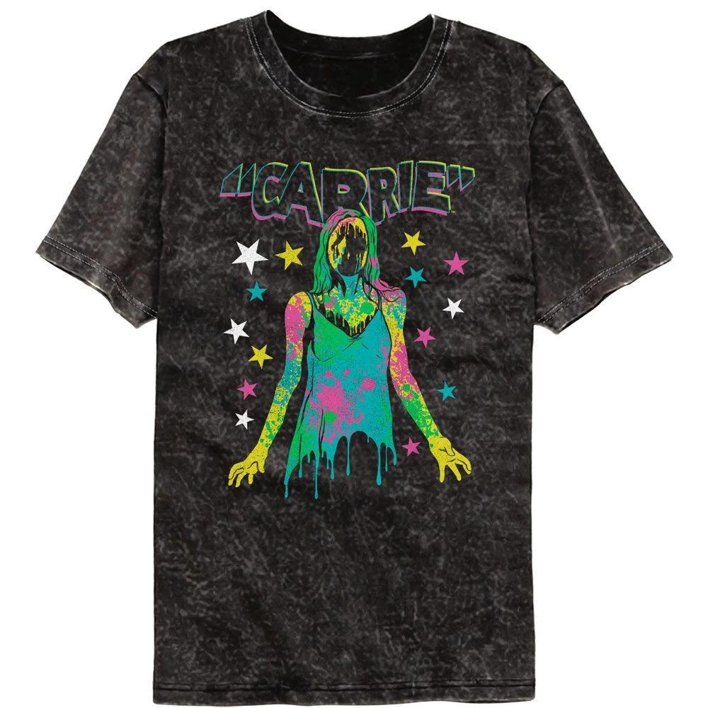 Carrie - Color Splatter - American Classics - Solid Black Short Sleeve Min 150