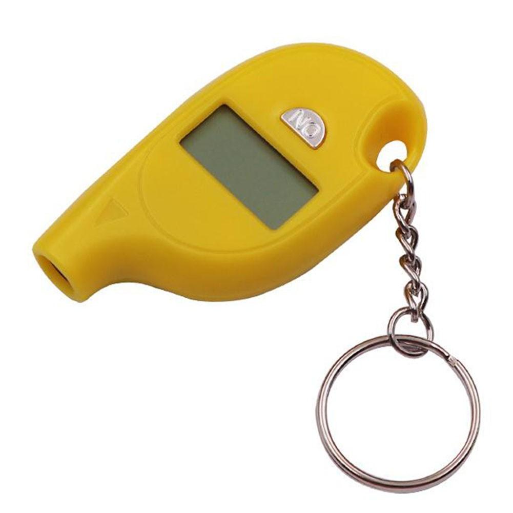 

ABS Material Digital Tire Tester Keychain Pressure Meter Tire Pressure Gauge жовтий