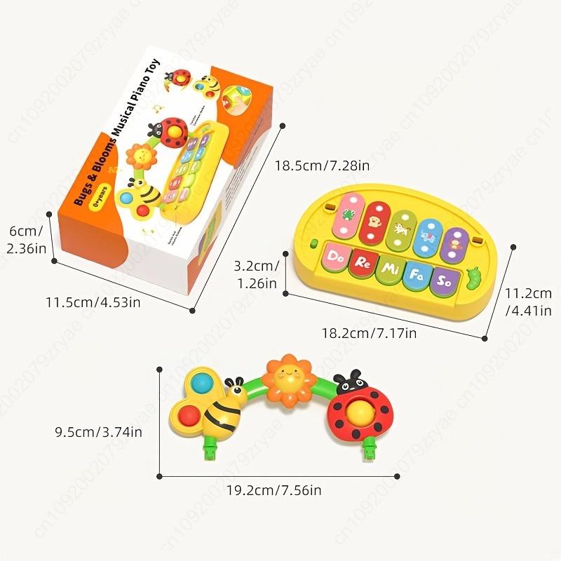 Baby Colorful Insect Musical Instrument - Baby Early Education Smart Electronic Piano Toy for Boys and Girls