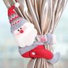 Nuovo Natale Babbo Natale Alce Finestre Cartone Animato Bambola Tenda Decor Buon Natale Decorazioni Casa Natale