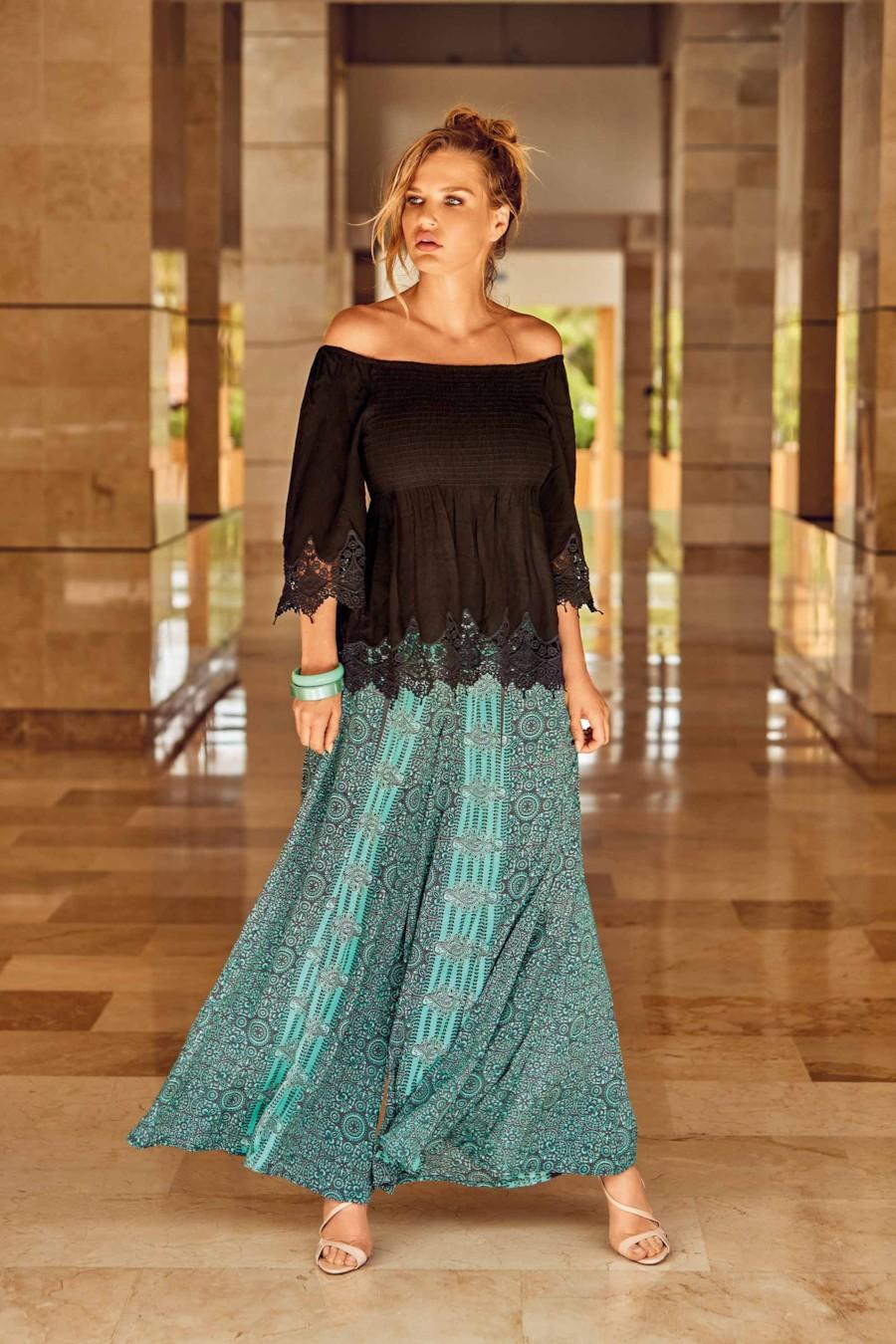 

Блуза David (57949) 44(M) прозорий колір чорний