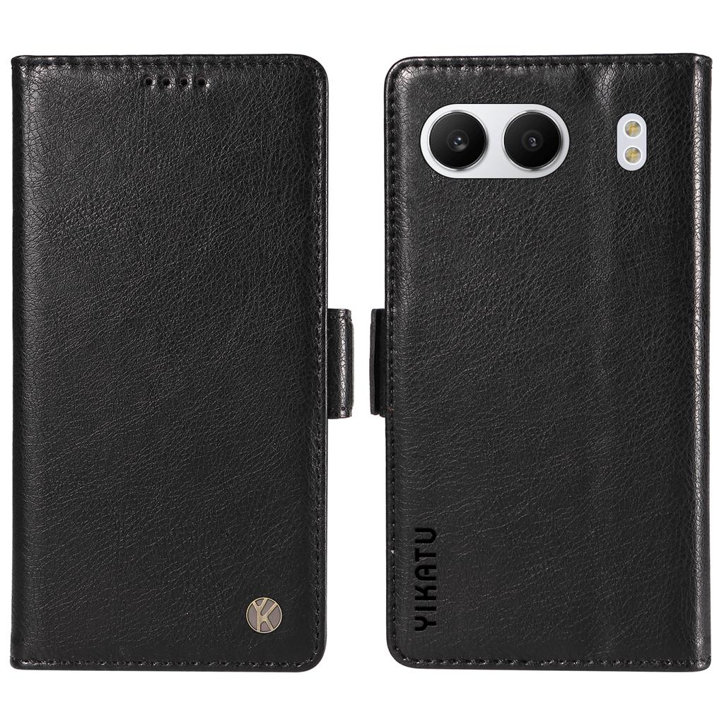 YIKATU YK-007 For OnePlus Nord 4 Case Side Buckle PU Leather Phone Cover Litchi Texture
