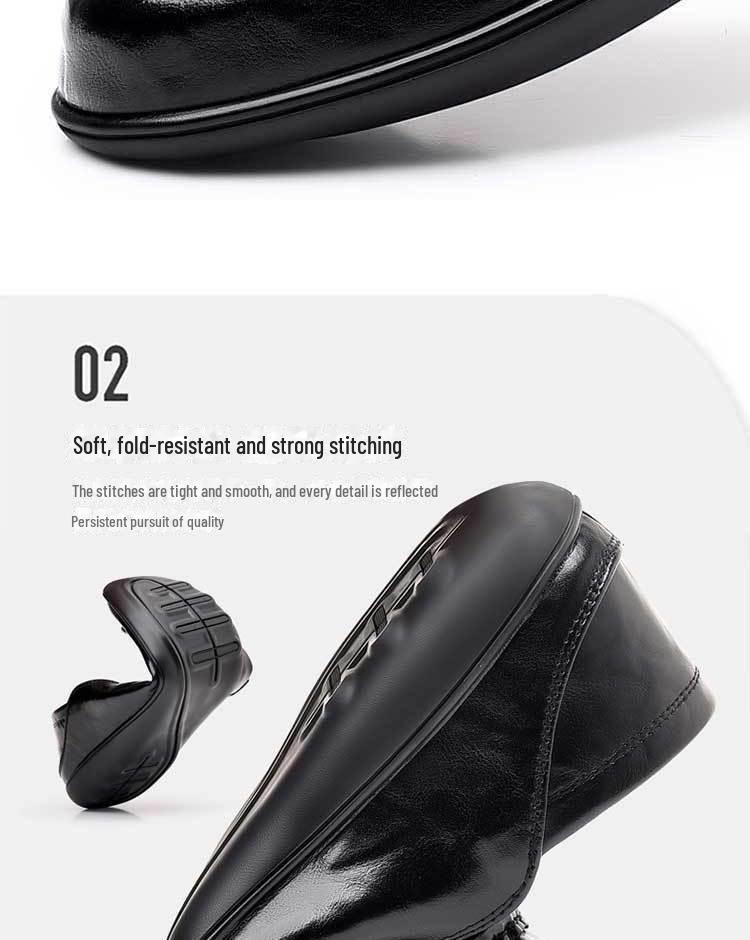 Men's Spring & Summer Leather Loafers: British Formal & Casual Slip-On Shoes