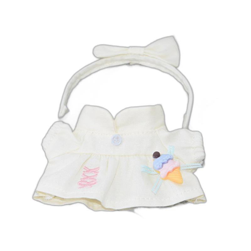10CM Cotton Doll Starfish and Normal Body Skirt - Universal Cute Dress-Up Clothes for Chubby Dolls
