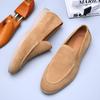 Retro British Fur One-pedal Loafers Men's Korean Version Business Breathable Foot Cover Casual Soft-soled Lazy Shoes