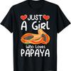 Nur ein Mädchen, das Papaya liebt - Süßes Papaya-Liebhaber Damen T-Shirt