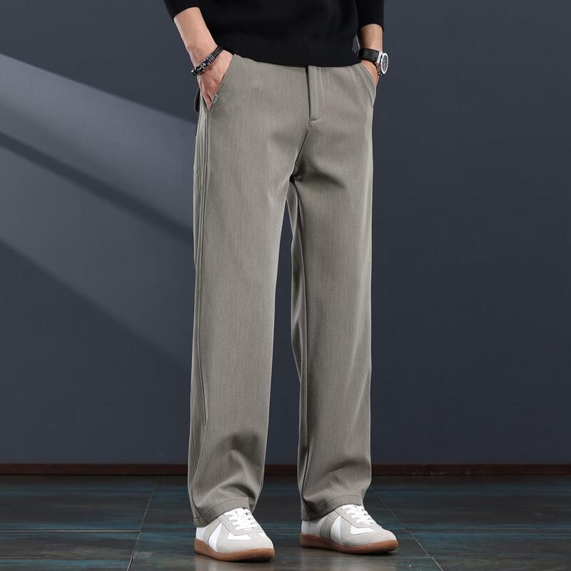 Jie Leinong Men's Casual Straight-Leg Sports Pants