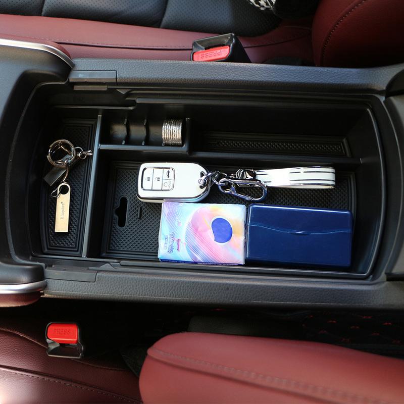 For Honda Accord 10th Pire 2018 Storage Box Armrest Box Plate Holder Container Organizer Accessories