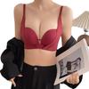 Minimalistischer japanischer nahtloser Push-Up-BH für kleine Oberweiten - Bügellos, Seitenstütze, Anti-Hänge-Effekt, reines sexy Design