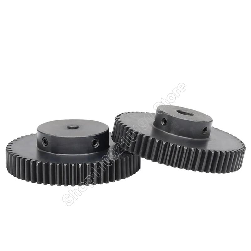 1 Adet 1.5 Modül Düz Dişli 1.5M Pinyon Dişliler 30 35 40 45 50 60 65 70 80 Diş Silindirik Motor Dişlisi Şanzıman Parçaları Delik 8-25mm