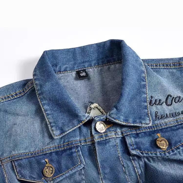 Men's Slim Fit Plus Size Ripped Denim Motorcycle Vest - Trendy Casual Korean Style