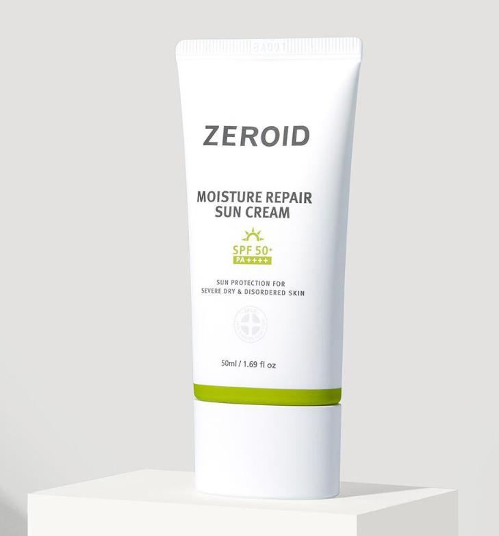 ZEROID Moisture Repair Sun Cream 50ml – Hydrating Mineral & Chemical Sunscreen for Sensitive Skin