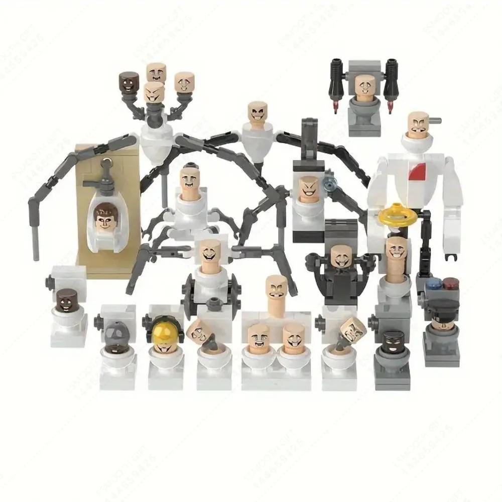 Skibidi Toilet Game Peripheral Model Building  Toys Set