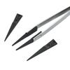 Precision Anti Static Esd Tweezers Replaceable Tips Conductive Plastic Head Tweezers For Electronic Soldering