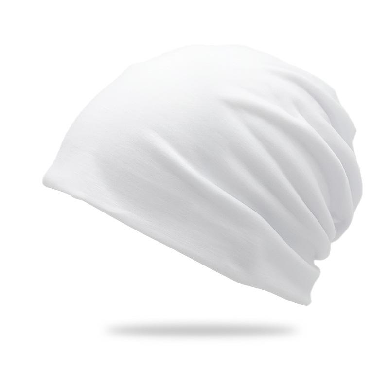 Cross-border Solid Color Slouchy Beanie - Double-Layer Postpartum Hat for Cold Weather