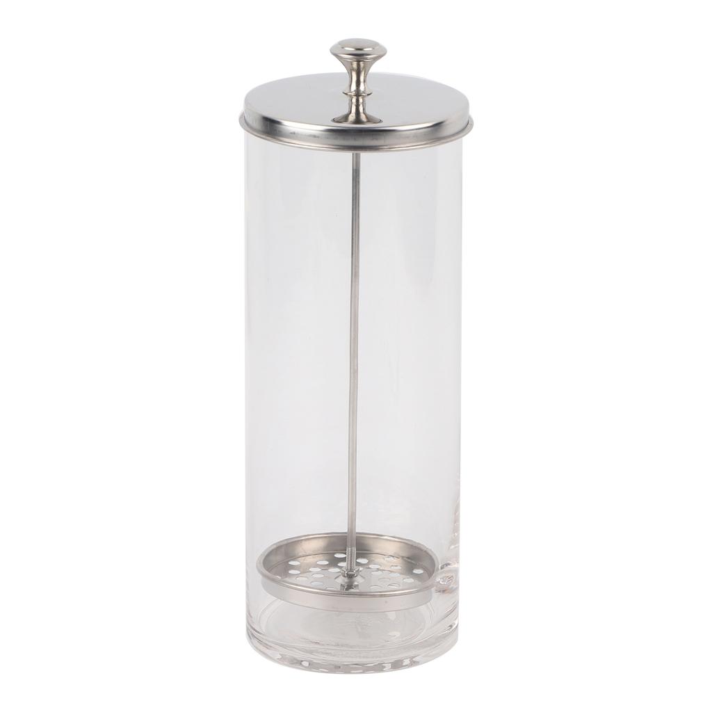 2 Types Disinfection Jar Sterilization Container Sanitizer Glass Jar Manicure Tools for Salon