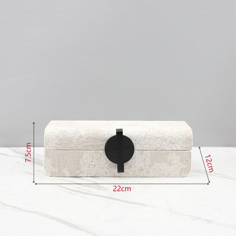 

Modern Minimalist Wood Jewelry Boxes Elegant Leather Cosmetic Jar Dresser Table Desk Decoration Exquisite Jewelry Storage Jar