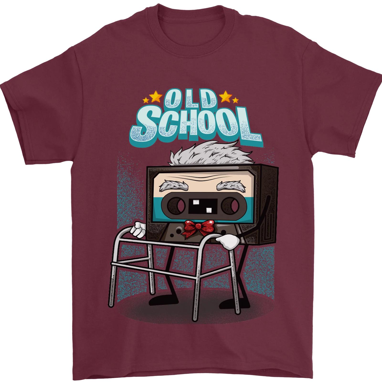 26 Old School 80s Music Cassette Retro 90s Mens T-Shirt 100% Cotton Unisex T-Shirt M