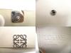 Authentic LOEWE Anagram Light Gray Leather Business Card Holder #a874  Refurbished