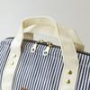 Insulated Lunch Bag with Clasp Striped AF5972 Closure, Wire-Fi closure, Design,